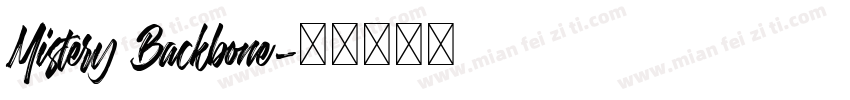 Mistery Backbone字体转换